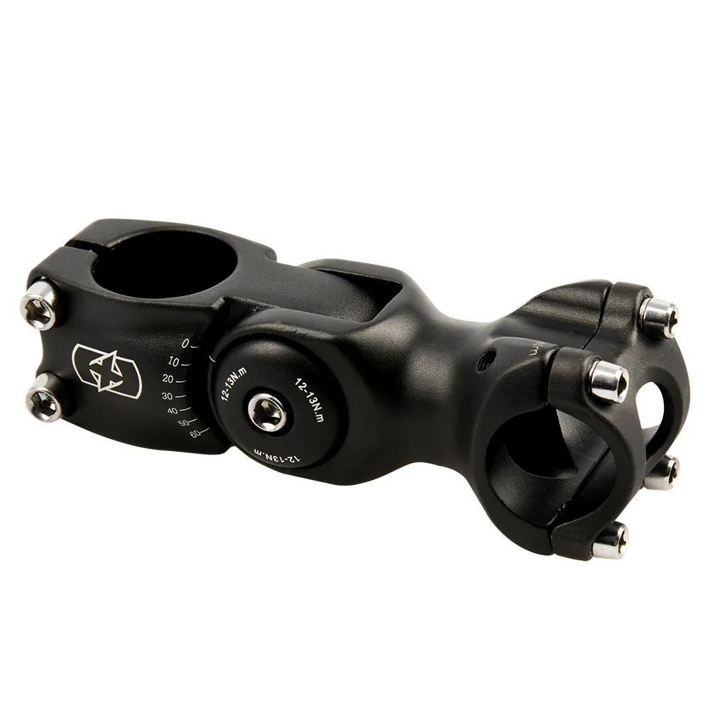 uPRISE Bikes Oxford Adjustable Ahead 1 1/8 Inch Stem - Black | Price match, 365 day return s, 18-Month Warranty, Finance Available & Free UK Delivery
