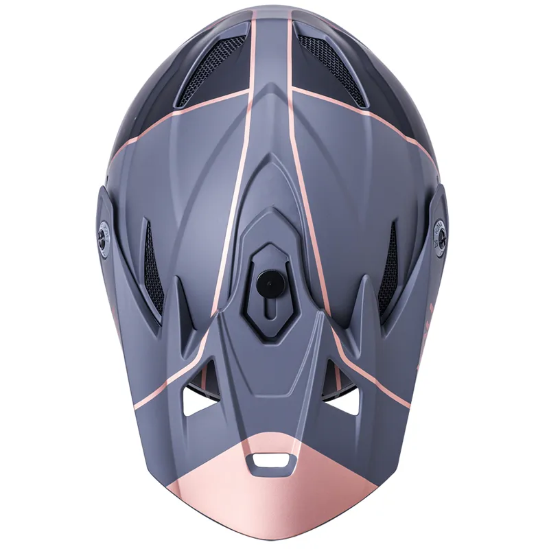 Kali Zoka Stripe Full Face Helmet - Black/Bronze-4