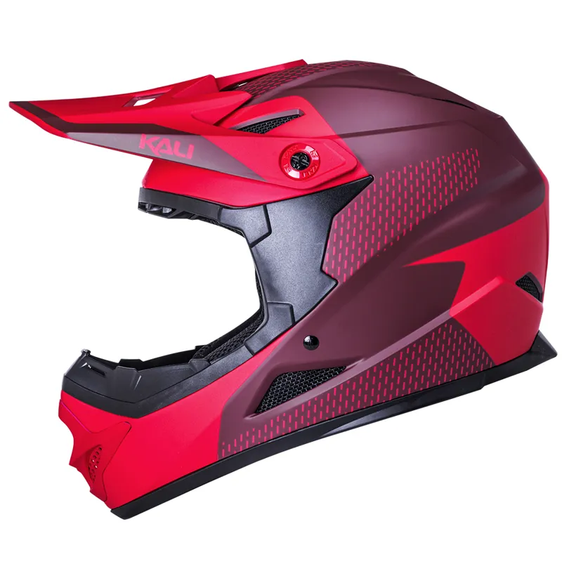 Kali Zoka Dash Full Face Helmet - Red/Burgundy-1