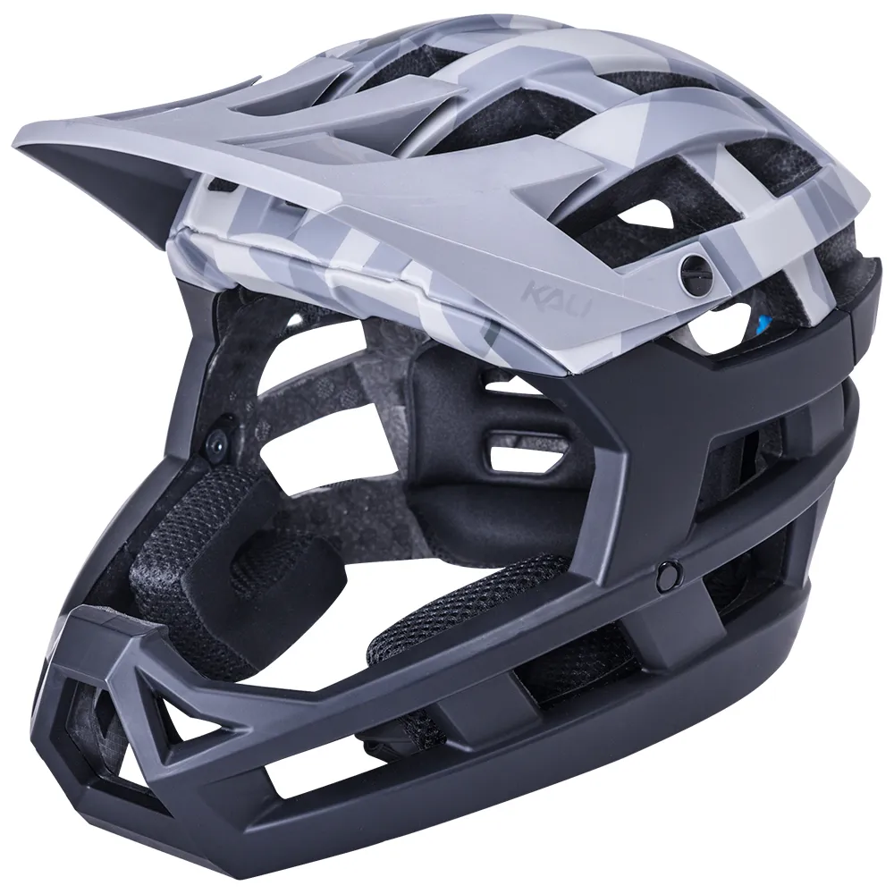 uPRISE Bikes Kali Invader 2.0 Full Face Helmet - Matt Grey Camo/Black | Price match, 365 day return s, 18-Month Warranty, Finance Available & Free UK Delivery